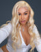 Indian Human Hair Blonde 613 13*4 Lace Front Wig Body Wave