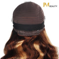 IM Beauty Highlighted 100% Human Hair 4*4 Body Wave Closure Wig