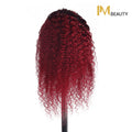 IM Beauty 100% Human Hair 99J 13*4 Lace Frontal Deep Wave Wig